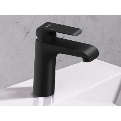 Ravak X070173 - Torneira de lavatório FLAT 15,1 cm preta mate