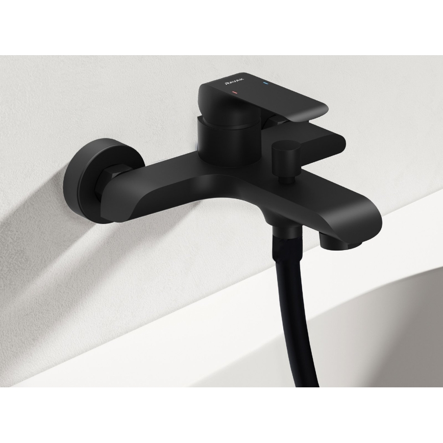 Ravak X070175 - Misturadora de banheira FLAT preto mate