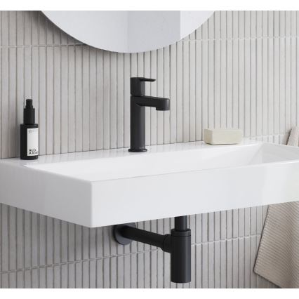 Ravak X070181 - Misturador para lavatório PURI 19,1 cm preto