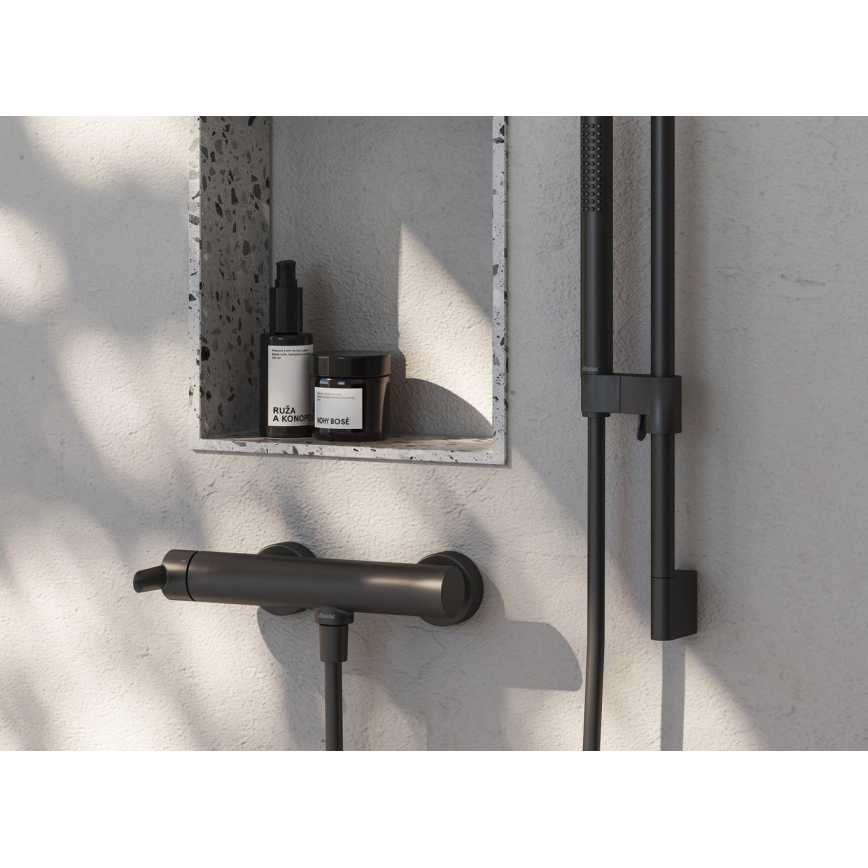 Ravak X070187 - Misturador de duche PURI preto