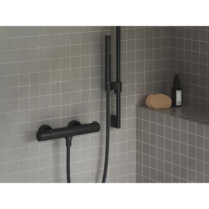 Ravak X070188 - Misturador termostático para duche PURI preto