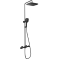 Ravak X070443 - Conjunto de duche FLAT com misturador termostático, preto mate