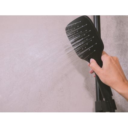 Ravak X070443 - Conjunto de duche FLAT com misturador termostático, preto mate