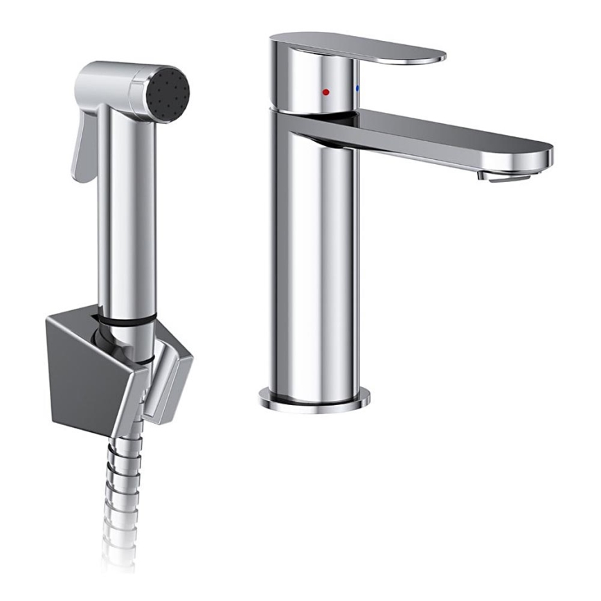 Ravak X070450 - Torneira para lavatório com ducha higiénica CHROME cromado brilhante