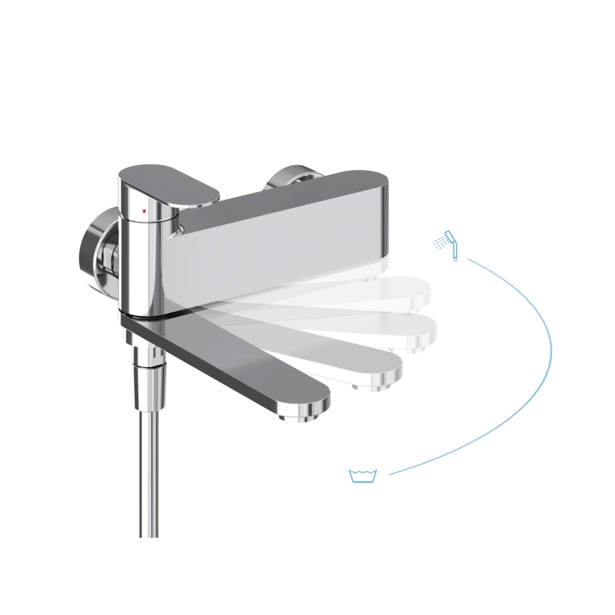 Ravak X070451 - Misturador de banheira CHROME, cromado brilhante