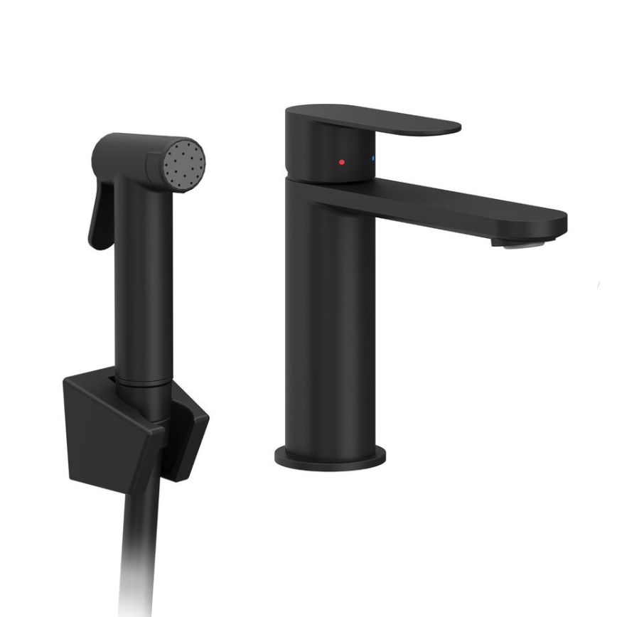 Ravak X070462 - Torneira de lavatório com ducha para bidé CHROME preta