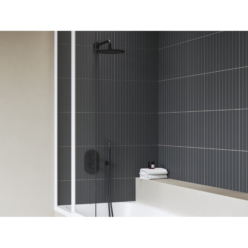 Ravak X070469 - Misturador termostático de duche para instalação embutida CHROME preto