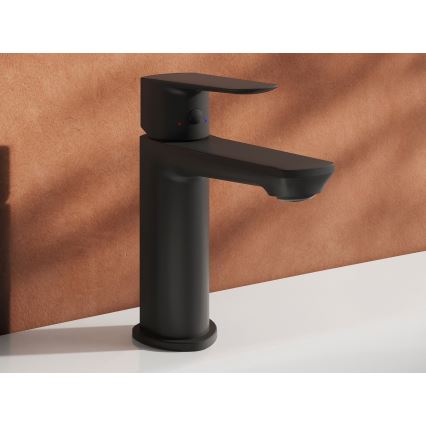 Ravak X070476 - Misturadora para lavatório LIFE 16 cm preta