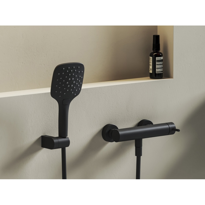 Ravak X070651 - Misturador de duche NOX, preto mate