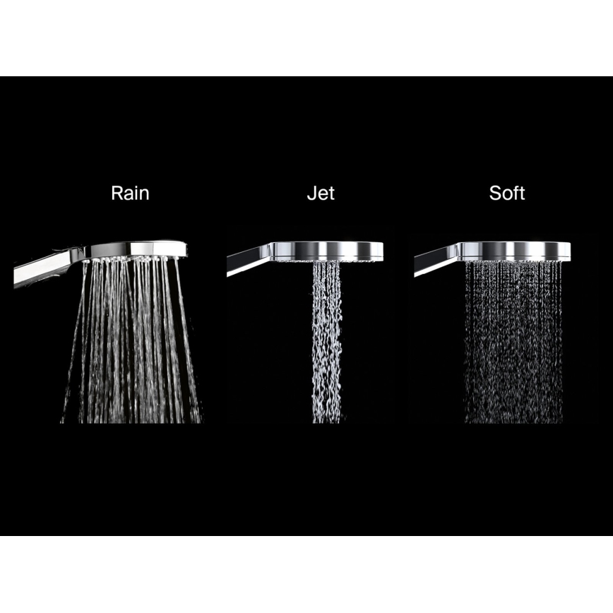 Ravak X07P009 - Duche de mão FLAT, acabamento cromado brilhante