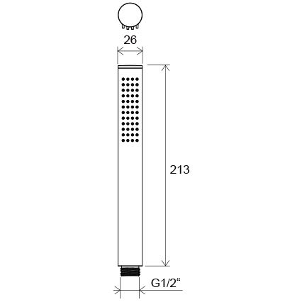 Ravak X07P573 - Chuveiro de mão AIR preto