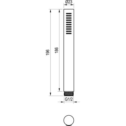 Ravak X07P682 - Duche de mão branco fosco