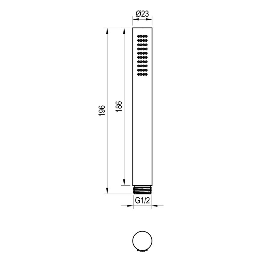 Ravak X07P682 - Duche de mão branco fosco