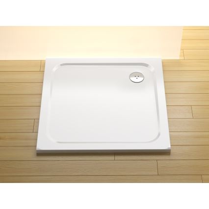 Ravak XA047701010 - Base de duche quadrada PERSEUS 90x90 cm branca
