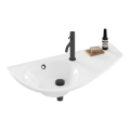 Ravak XJ1P1100000 - Lavatório suspenso AVOCADO 85x45 cm mármore fundido/branco