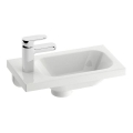 Ravak XJGL1100000 - Lavatório suspenso CHROME 40x22 cm mármore fundido/branco
