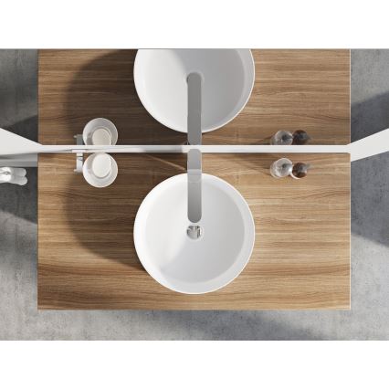 Ravak XJX01140001 - Lavatório de bancada UNI, Ø 40 cm, em cerâmica, branco