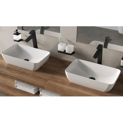 Ravak XJX01150001 - Lavatório de bancada UNI SLIM 50x31 cm cerâmica/branco