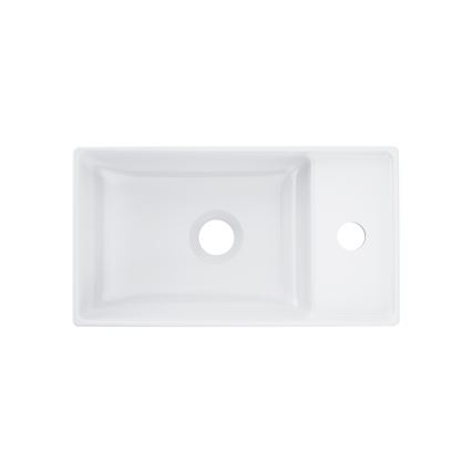 Ravak XJX01240000 - Lavatório de bancada VEDA SLIM 40 x 22 cm cerâmica/branco