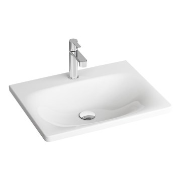 Ravak XJX01250000 - Lavatório encastrado BALANCE 50x46,5 cm cerâmica/branco