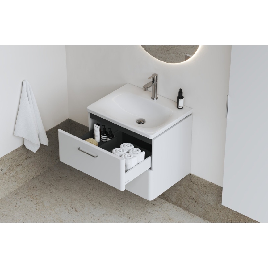 Ravak XJX01250000 - Lavatório encastrado BALANCE 50x46,5 cm cerâmica/branco