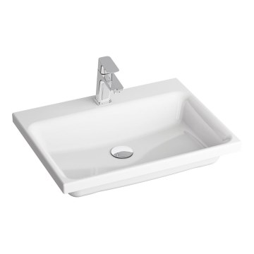 Ravak XJX01260001 - Lavatório de embutir COMFORT 60x46 cm cerâmica/branca