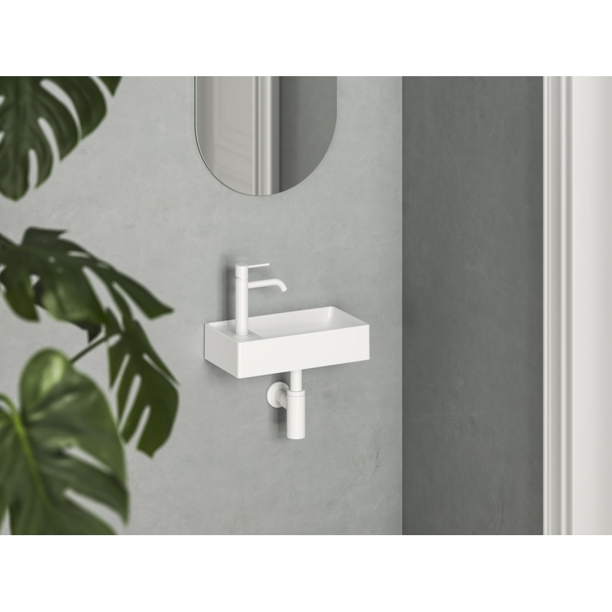 Ravak XJXL1240000 - Lavatório suspenso VEDA 40,8x22,2 cm cerâmica/branco