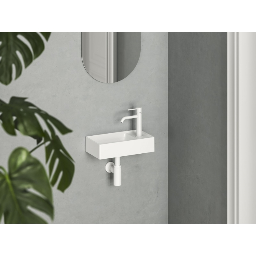 Ravak XJXP1240000 - Lavatório suspenso VEDA 40,8x22,2 cm cerâmica/branco