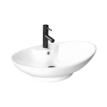 REA-00692 - Lavatório para bancada ROSA 44x66 cm cerâmica/branco brilhante