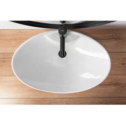 REA-00692 - Lavatório para bancada ROSA 44x66 cm cerâmica/branco brilhante