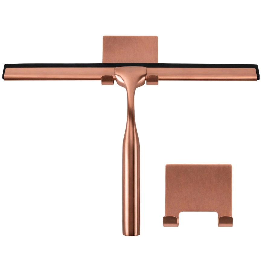 REA-72065 - Rodo para vidros com suporte, acabamento em cobre escovado