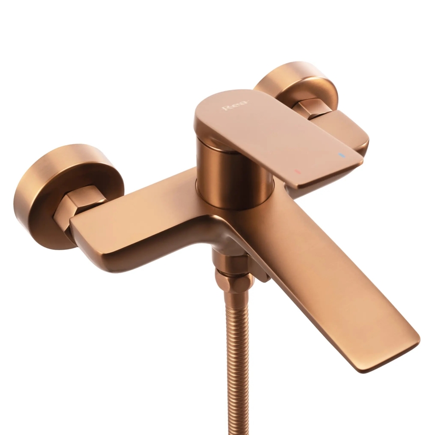 REA-B0492 - Conjunto de banheira AVALON, acabamento em cobre escovado