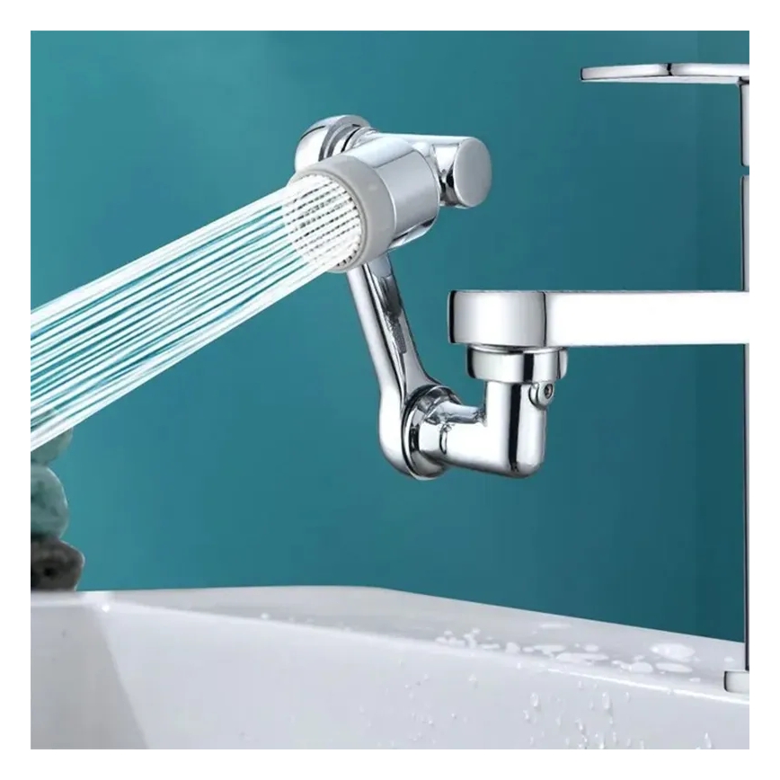 REA-B0660 - Adaptador giratório para torneira de lavatório, acabamento cromado polido