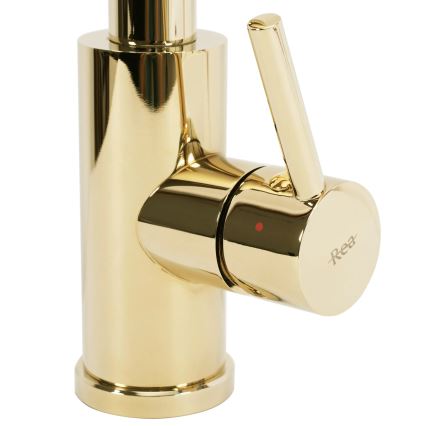 REA-B0669 - Misturadora de cozinha FRESH com bica extraível, 39,5 cm, dourada