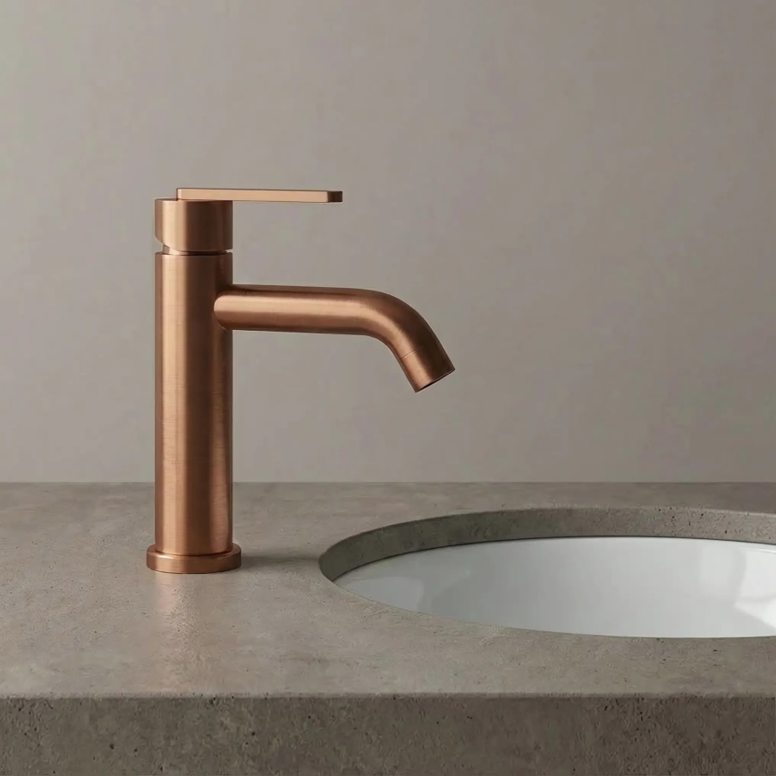 REA-B0970 - Misturador para lavatório ONTARIO 17,5 cm, cobre escovado