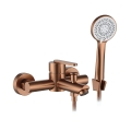 REA-B0973 - Conjunto para banheira com misturador ONTARIO, acabamento em cobre escovado