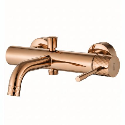 REA-B0980 - Conjunto para banheira LUNGO DIAMOND, cobre escovado