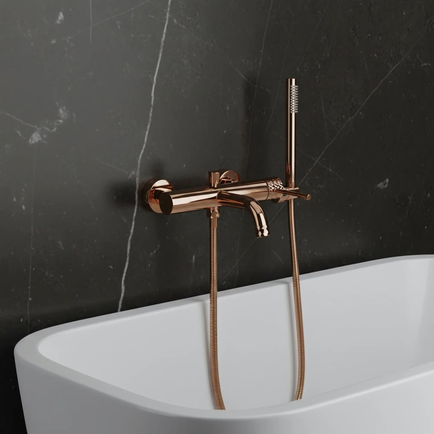 REA-B0980 - Conjunto para banheira LUNGO DIAMOND em cobre