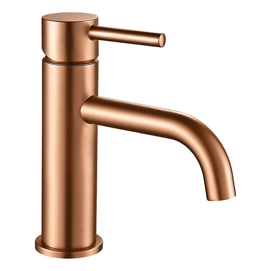 REA-B1112 - Misturador de lavatório LUNGO 16,5 cm em cobre escovado