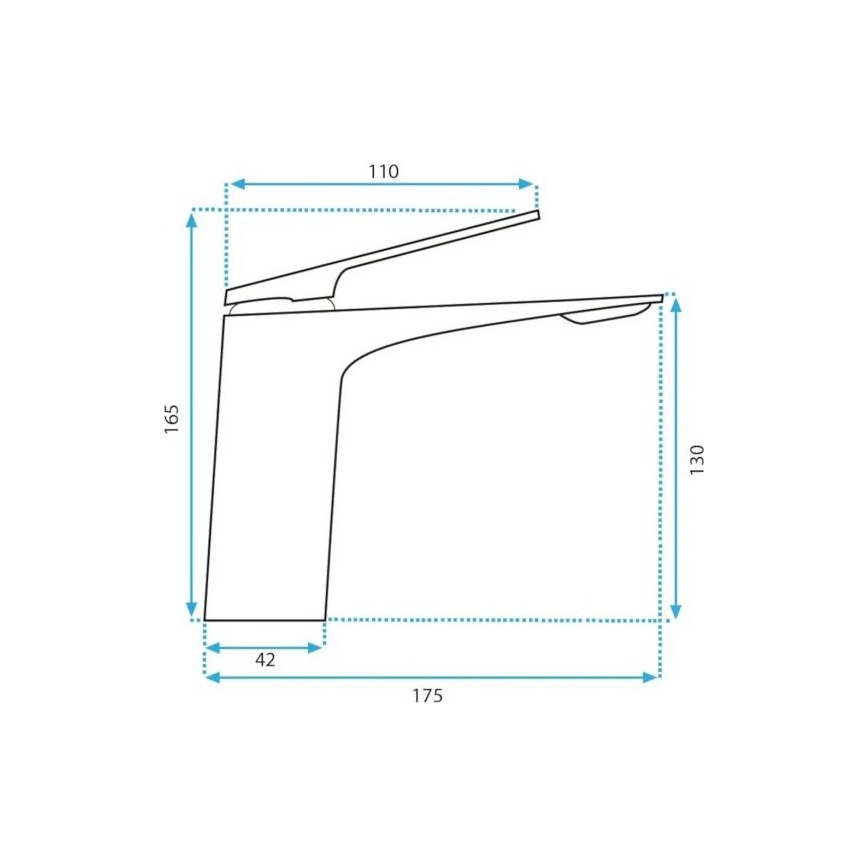 REA-B1178 - Torneira para lavatório AVALON 16,5 cm cromo brilhante