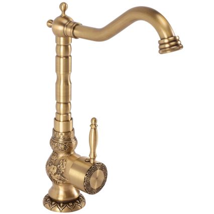 REA-B2500 - Torneira de lavatório VENICE 32 cm dourada escovada