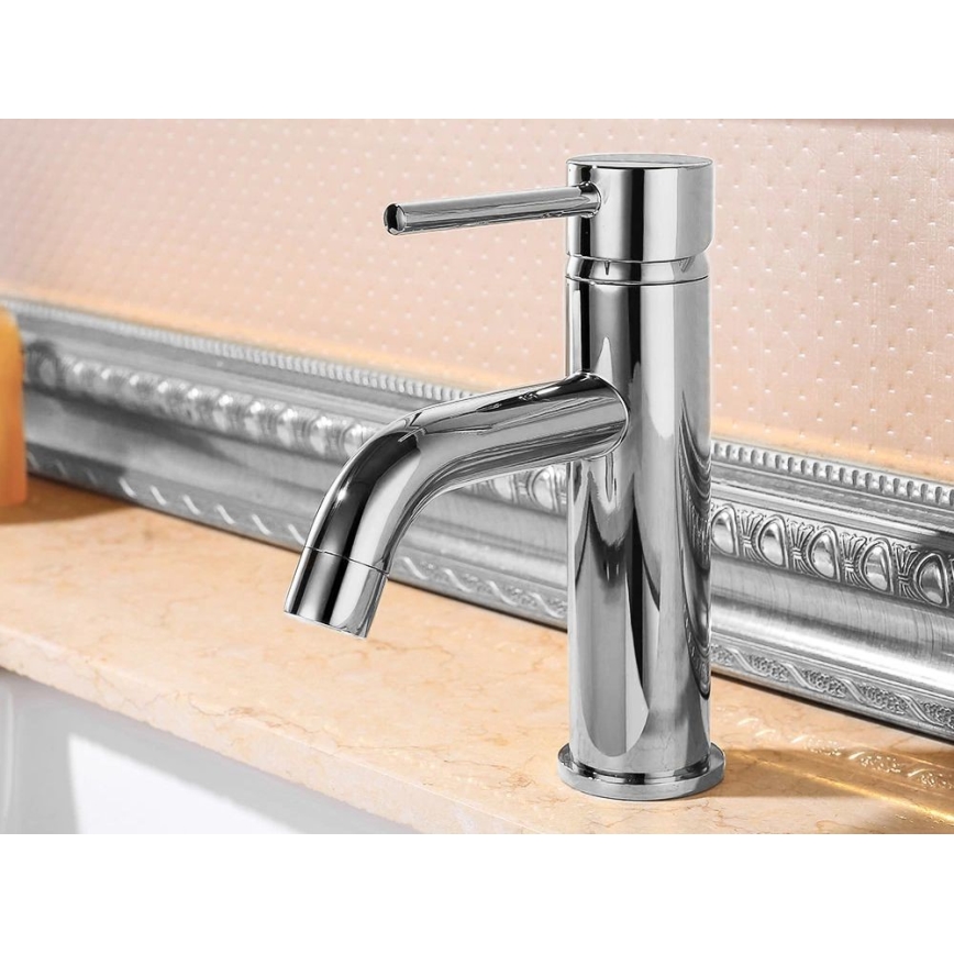REA-B4101 - Torneira para lavatório LUNGO 16,5 cm cromo brilhante