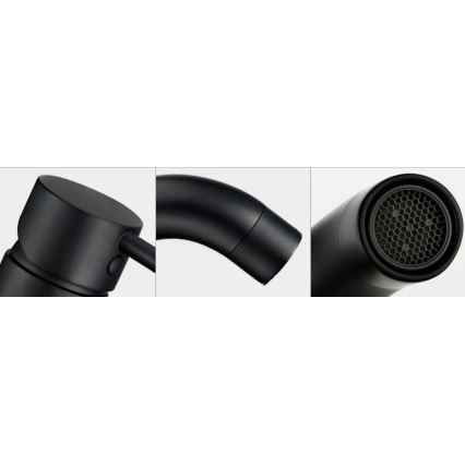 REA-B4102 - Torneira de lavatório LUNGO 16,5 cm preta
