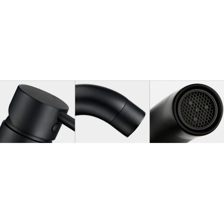 REA-B4102 - Torneira de lavatório LUNGO 16,5 cm preta