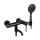 REA-B4240 - Conjunto para banheira CLIF preto mate