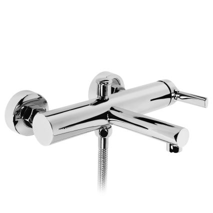 REA-B4525 - Conjunto para banheira PIXEL cromado brilhante