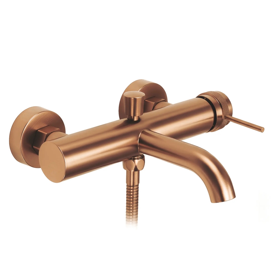 REA-B4567 - Conjunto para banheira LUNGO em cobre escovado