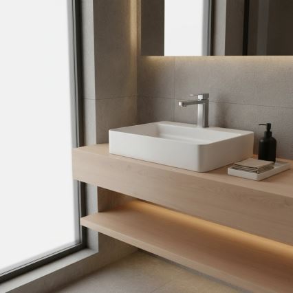 REA-B4589 - Misturador de lavatório ARLO 17 cm níquel