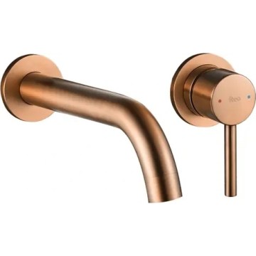 REA-B4600 - Torneira para lavatório LUNGO para instalação encastrada, acabamento em cobre escovado