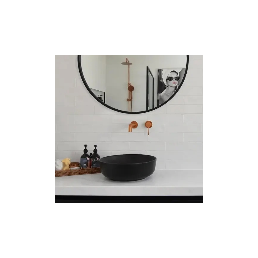 REA-B4600 - Torneira para lavatório LUNGO para instalação encastrada, acabamento em cobre escovado